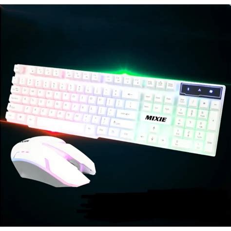 Gaming Mouse Rainbow Backlight USB Wired Gaming Keyboard And Mouse