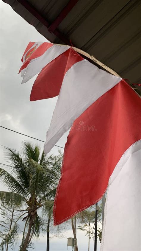 Bandeira Indon Sia No Mastro Bendera Indonesia No Mastro Dia Da