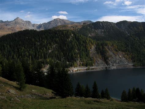 Stausee Lai Da Marmorera See Lac Lake Am Julierp Flickr