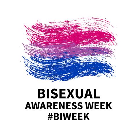 Bisexual Awareness Week Typography Poster Lgbt Community Event