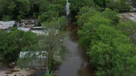 Así se Ve Desde el Aire la Inundación por Lluvias en Chetumal Quintana