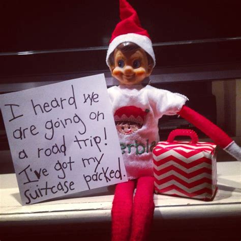 Elf On The Shelf Road Trip Elf Fun Elf On The Shelf Elf