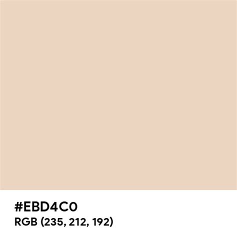 Cream Skin color hex code is #EBD4C0