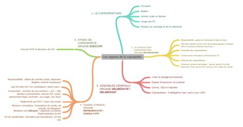 Les Organes De La Copropriété Coggle Diagram