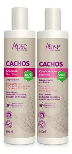 Shampoo E Condicionador Apse Cachos Nutritivos 2x300ml Parcelamento