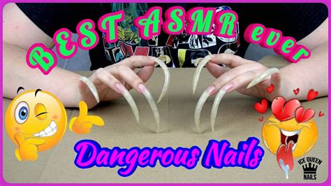 Close Up Best Asmr Video Aggressive Long Nails Scratching Hard Flicking