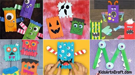 Fun Monster Popsicle Stick Crafts For Kids Kids Art And Craft