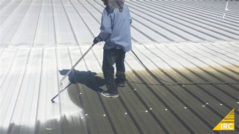 Silicone Coating Over Metal Panel Roof Application Process Youtube