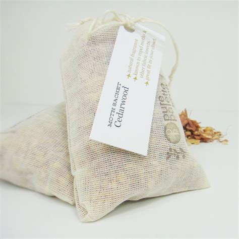 5 Moth Repellent Sachets Cedarwood Natural Essential Oil Eco - Etsy