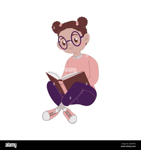 Fille Fait Ses Devoirs Décole Banque Dimages Vectorielles Alamy