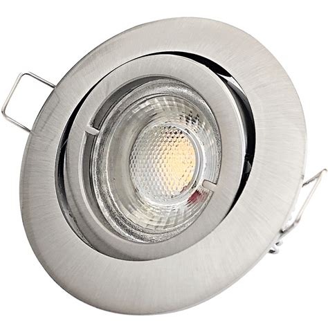 Flacher Cob Led Einbaustrahler Timo Volt W Modul Lichtfaktor