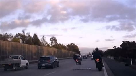 M1 Crash Terrifying Footage Of Motorcyclist Dodging Death On M1 The