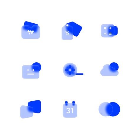 Glassmorphism icons :: Behance