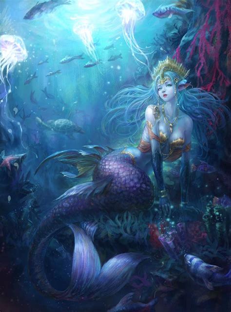 Pin By Pinner On Sereias E Outros Mitos Mermaid Artwork Mermaid