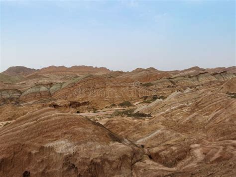 Amazing Aerial View of the Rainbow Mountains Zhangye Danxia National ...