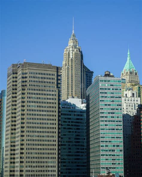 Office Building in New York, USA. Editorial Stock Photo - Image of built, aerial: 231491983