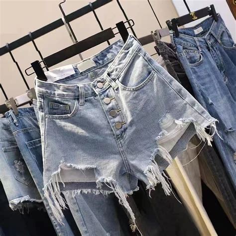 Wholesale Sexy Female Summer Denim Shorts High Waist Fashion Shorts New Casual Slim Jeans Shorts