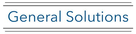 general solutions