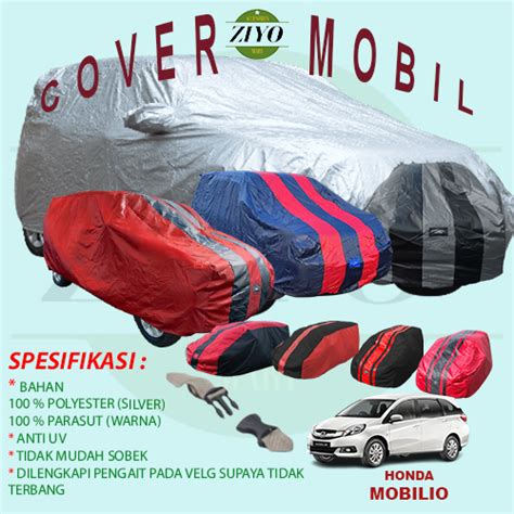 Jual Selimut Cover Body Mobil Honda Mobilio Dengan Pengunci Velg Ban