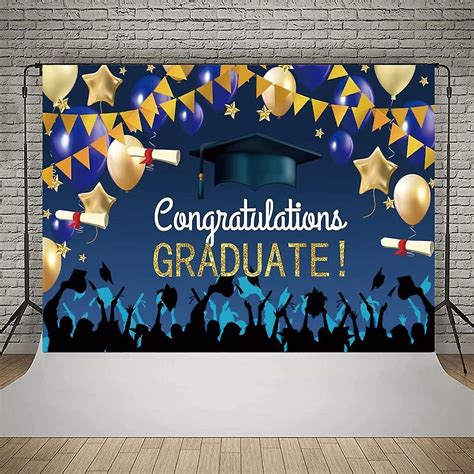 2023 Graduation Party Backdrop Class Of 2023 Backdrop Gold Glitter