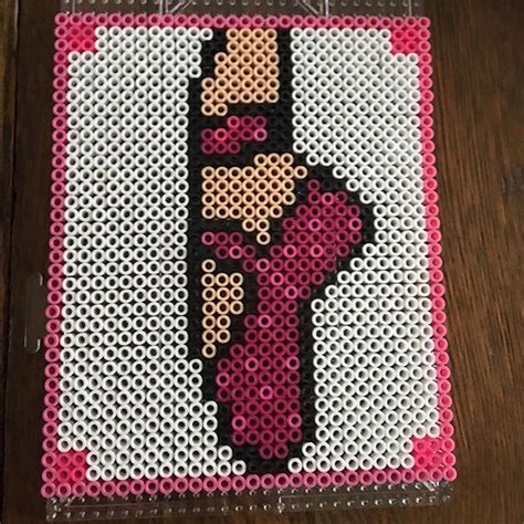 Ballet Shoe Perler Beads By Herc78 Perler Beads Designs Fuse Bead Patterns Hama Beads