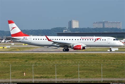 Oe Lwo Austrian Airlines Embraer Erj Lr Erj Lr Photo By