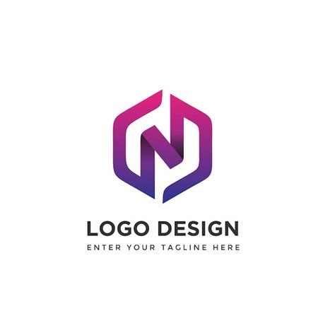 Premium Vector Modern N With Hexagon Logo Design Templates