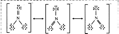 Write the resonance structures of NO3^- ion. - Sarthaks eConnect | Largest Online Education ...