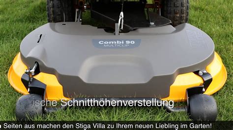 Stiga Villa Hst Frontmulcher Youtube