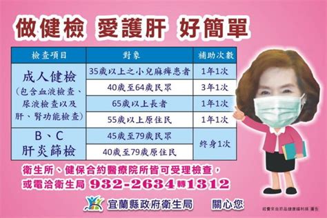 顧好縣民健康 宜縣啟動成人健檢肝炎一起篩 蕃新聞