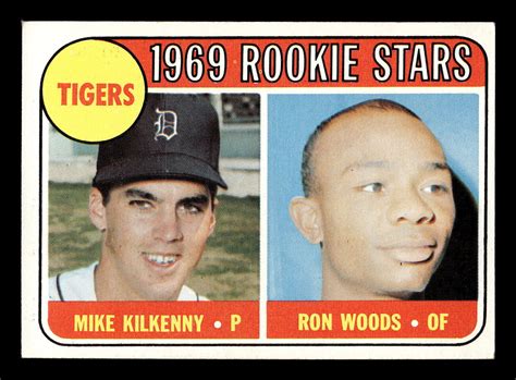 Rookie Stars Mike Kilkenny Ron Woods Topps Detroit Tigers Ex