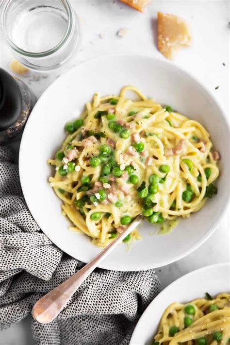 One Pot Ham And Pea Pasta Recipe With Step Video