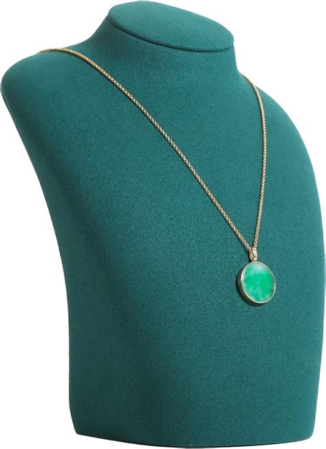 Amazon Gemeshou Green Necklace Storage Stand For Selling Velvet