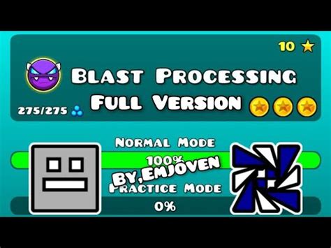 Blast Processing Full Version By Emjoven Geometry Dash Youtube