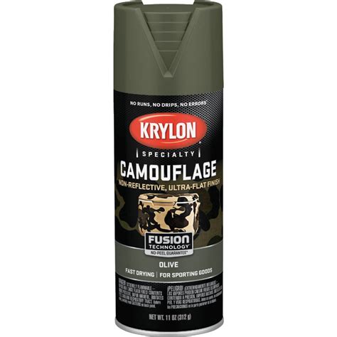 Krylon Ultra Flat Camo Olive Spray Paint Tactical Store