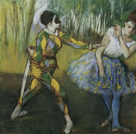 Harlequin And Colombine Around Creator Edgar Degas