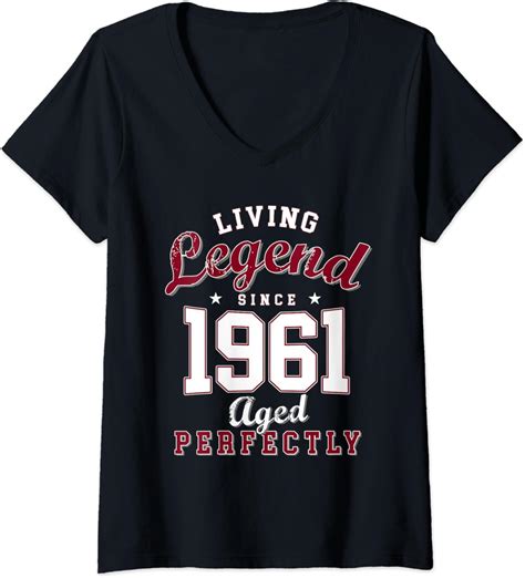 Womens 60th Birthday T Living Legend Born In 1961 60 Years Old V