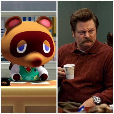 Tom Nook Is Voiced By Nick Offerman In My Head Animalcrossing