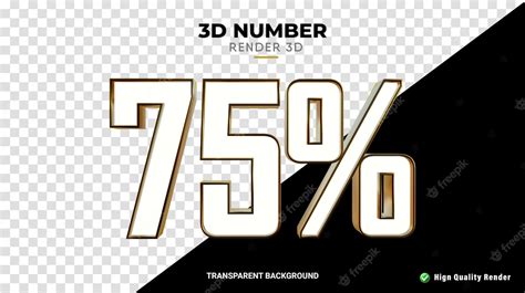 Premium Psd Psd 3d Render Sale Discount 75 Percentage Number Glossy