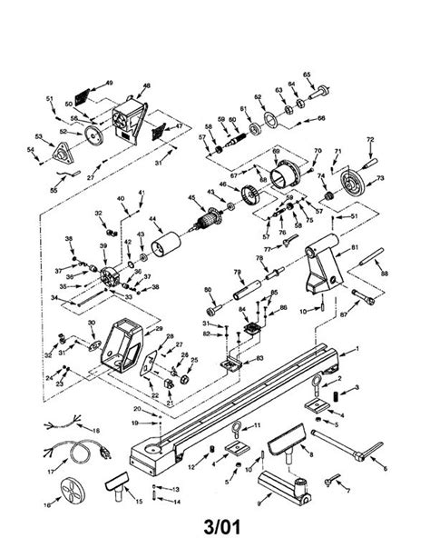 Craftsman Lathe Parts Diagram