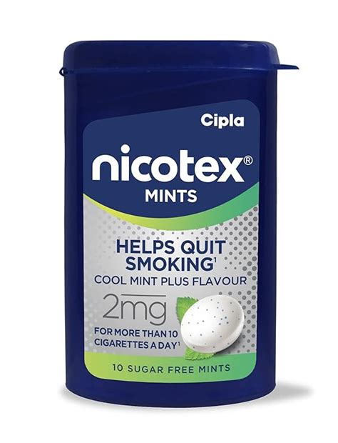 Buy Cipla Nicotex Mints Nicotine Mg Lozenges Pcs Helps Quit