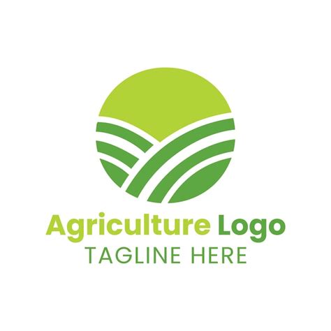 Letra o logotipo da agricultura logotipo da fazenda agrícola baseado