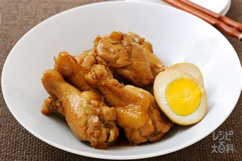 B Recipe お酢でさっぱりゆで卵と鶏手羽元の甘辛煮のレシピ・作り方・献立｜レシピ大百科（レシピ・料理）｜【味の素パーク】 鶏