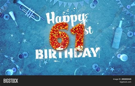 Happy 61St Birthday Image & Photo (Free Trial) | Bigstock