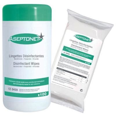 Lingettes D Sinfectantes Jetables Aseptonet Surface Et Mains