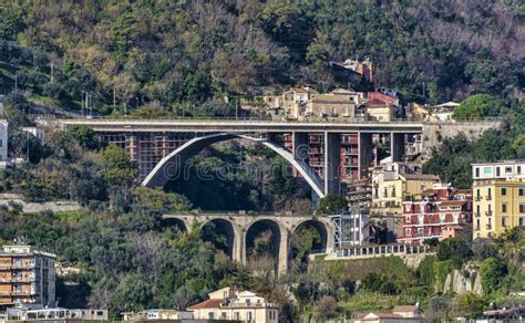 Large Motorway Bridge Aerial View Stock Photo Image Of Highway