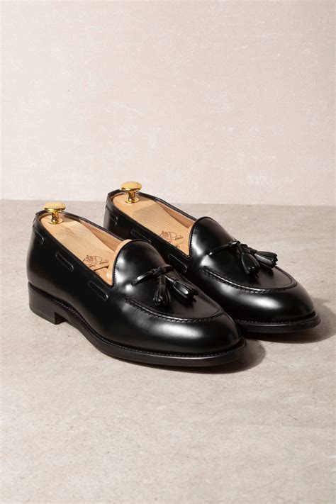 Black Tassel Loafers Made In Italy Pini Parma