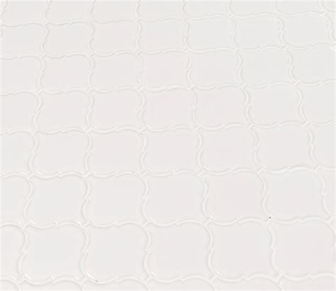 White Hudson Glossy Arabesque Mosaic Tilesbay