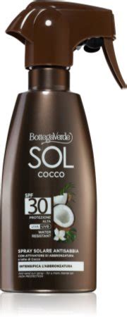 Bottega Verde Sol Cocco Spray Resistente Al Agua Bronceador Notino Es