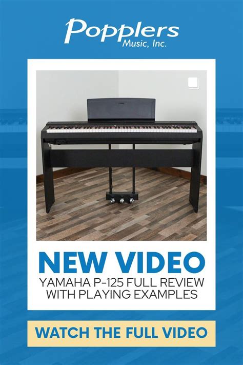 Yamaha P-125 Portable Digital Piano Full Review with Playing Examples ...